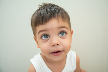 Fototapeta premium Cute baby boy toddler - Portrait