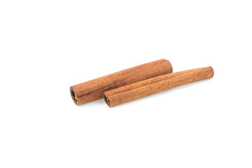 cinnamon sticks isolated on white background