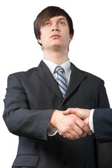 Business people shaking hands