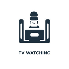 tv watching icon