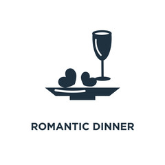 romantic dinner icon