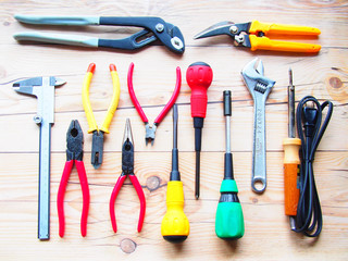 Tools on the desk