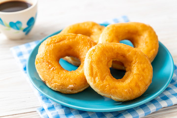 donut with black coffee