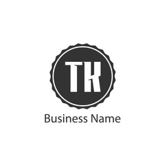 Initial Letter TK Logo Template Design