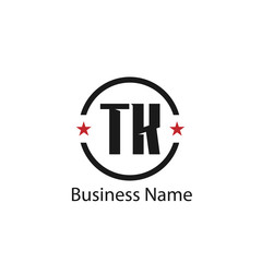 Initial Letter TK Logo Template Design