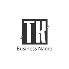 Initial Letter TK Logo Template Design