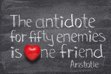one friend Aristotle