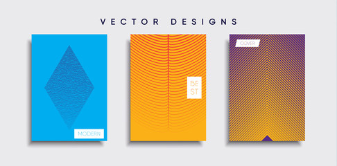 Vector cover designs. Future Poster template. Smartphone modern background set.