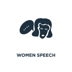 women speech icon
