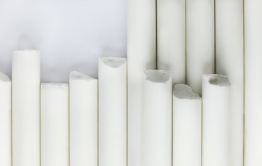 Pieces of chalk background