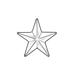 Star hand drawn outline doodle icon