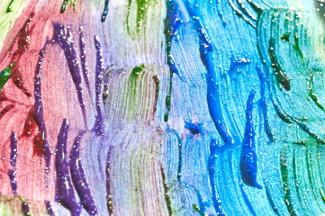 colorful paint strokes close background