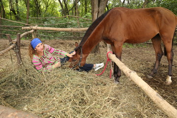 girl and her horse