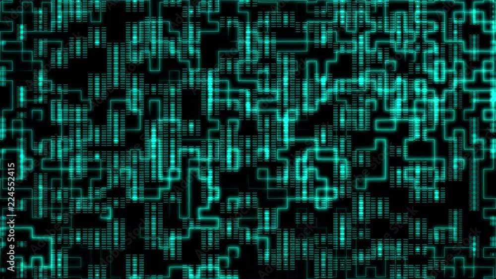 Aufkleber Line Indicator Data Communication Flow Technology Futuristic Element