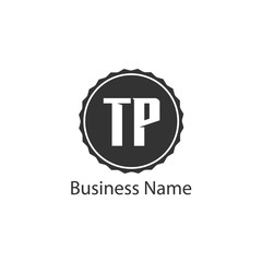 Initial Letter TP Logo Template Design