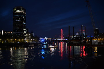 Naklejka premium テムズ川 夜景