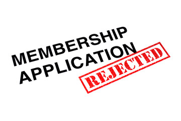 Membership Application Rejected