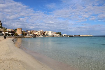 Fototapeta na wymiar Palermo, Sicily, Italy. Mondello beach.