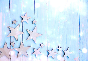 Weihnachten Hintergrund - Sterne im Lichterglanz