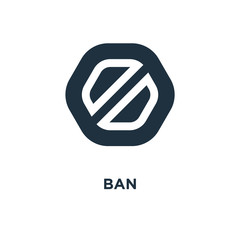 Fototapeta premium ban icon