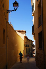 Architecture of Segovia medieval cIty, Spain, Europe