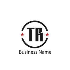 Initial Letter TR Logo Template Design
