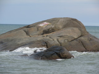 rock on beach