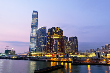 Obraz premium Modern office buildings in Hong Kong 
