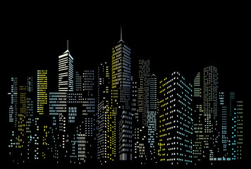 night city color windows