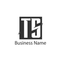 Initial Letter TS Logo Template Design