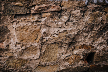 Stone strange texture wall