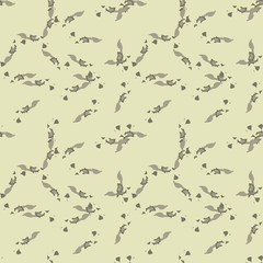 UFO military camouflage seamless pattern in different shades of green color