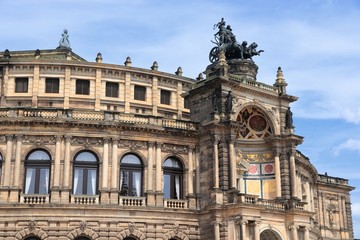 Fototapeta na wymiar Dresden Semperoper, Germany