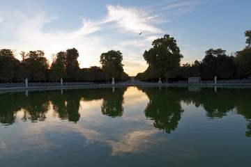 Tuilerie garden in  Paris city