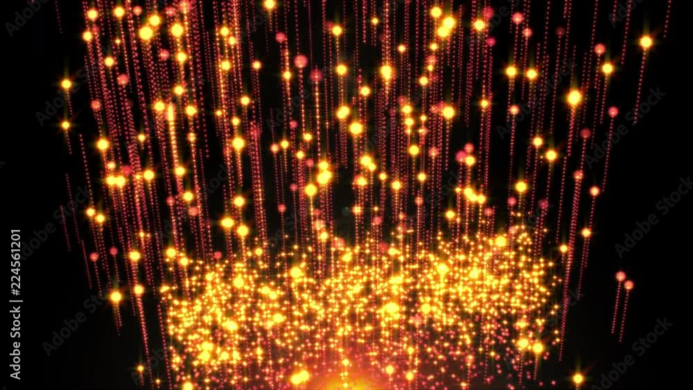Aufkleber explode particle sphere to sky concept background