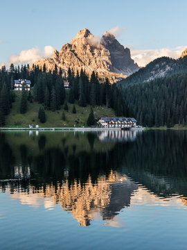 Misurinasee mit den Drei Zinnen