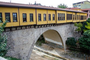 Fototapeta na wymiar Historic Irgandi Bridge, Bursa, Turkey