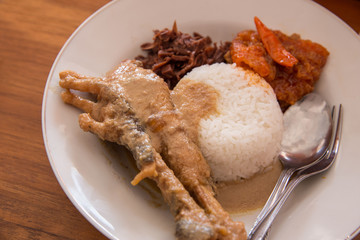 indonesian traditional food, gudeg ceker