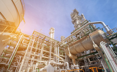 Petroleum plant on day time