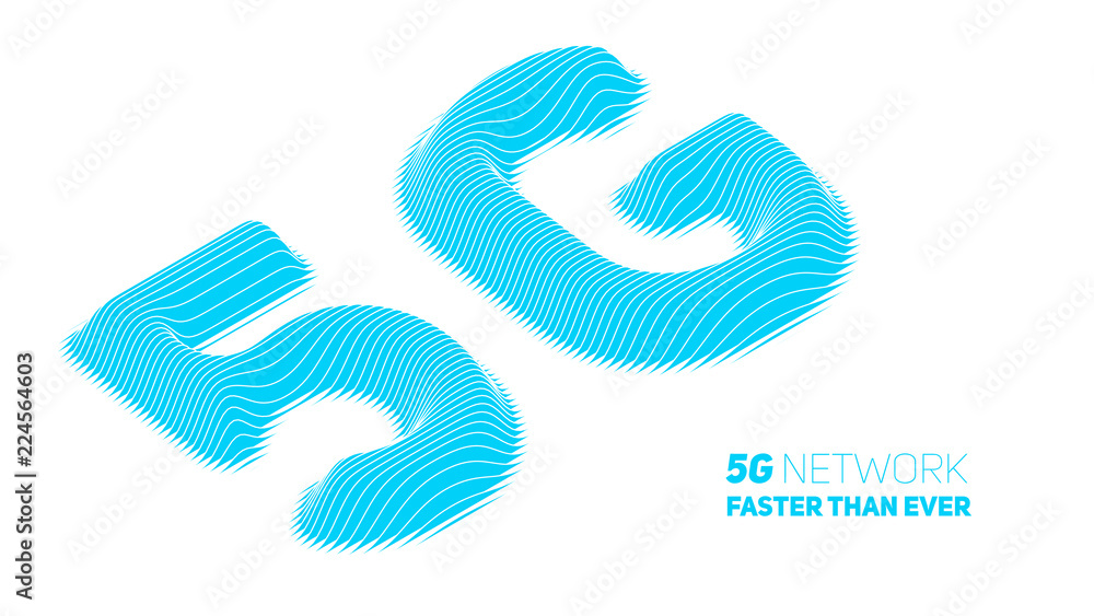 Poster vector abstract 5g new wireless internet connection background. global network high speed network. a