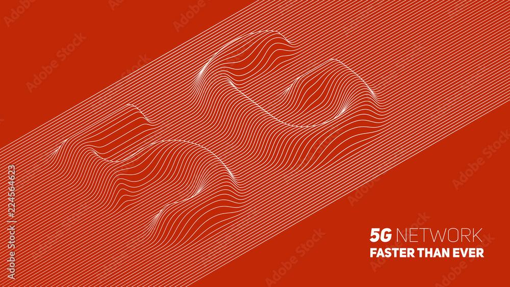 Poster vector abstract 5g new wireless internet connection background. global network high speed network. a