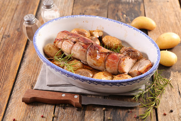 filet mignon and potatoes