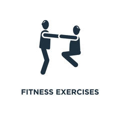 Fototapeta na wymiar fitness exercises icon