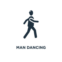 Fototapeta na wymiar man dancing icon
