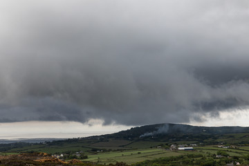 Unwetterwolken über Wales