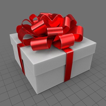 Gift with red ribbon 7