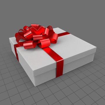 Gift with red ribbon 4