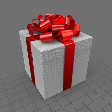 Gift with red ribbon 1