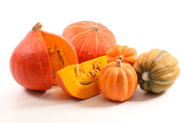 selection of variety pumpkin