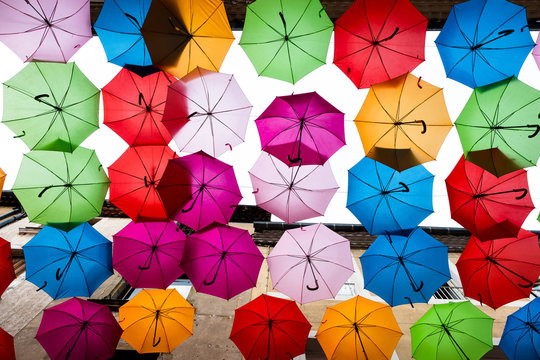 Paraguas de colores, 